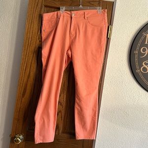 Peach jeans size 16